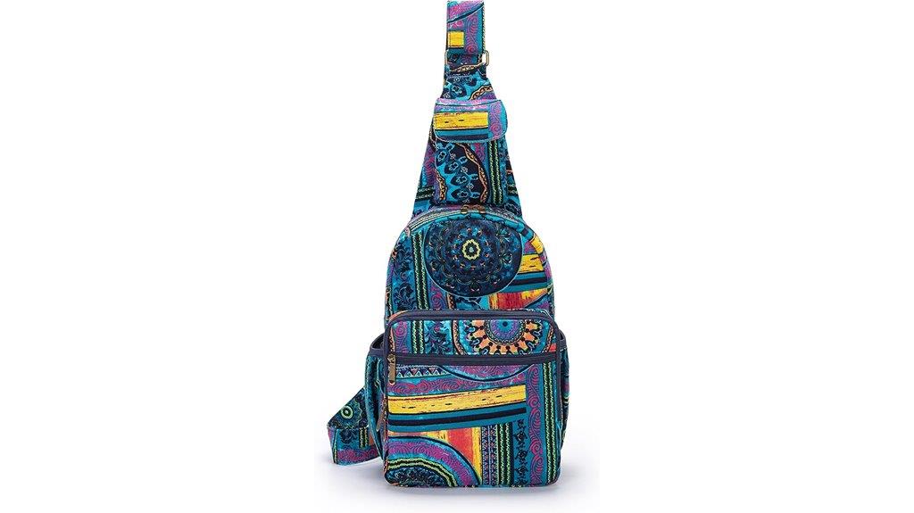 elephant canvas boho bag