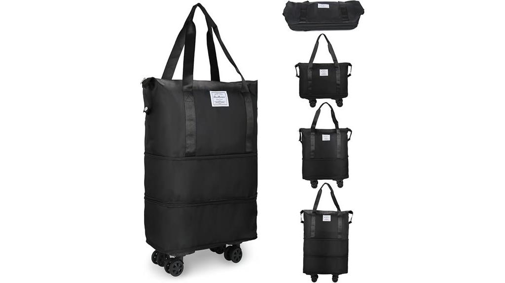 expandable rolling duffle bag