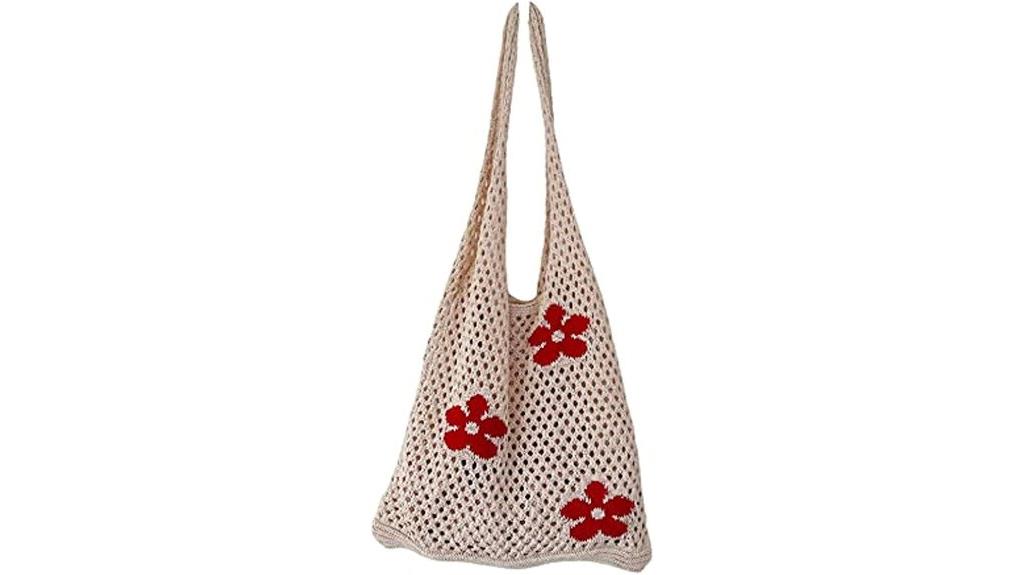 fairycore crochet hobo bag