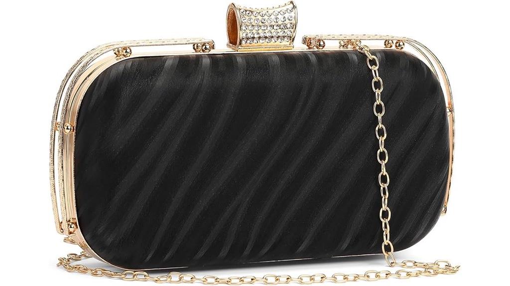 floral embroidered sequin clutch