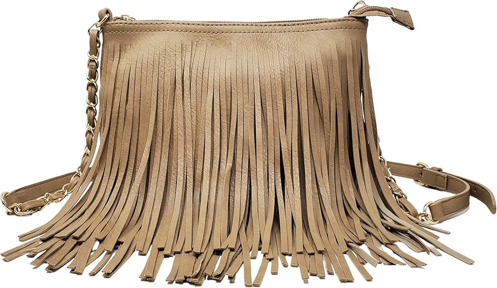 fringe crossbody shoulder bag