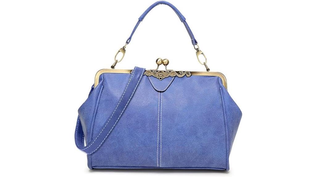 frosted leather purse