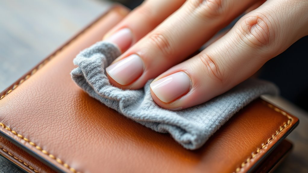 gentle damp cloth cleaning