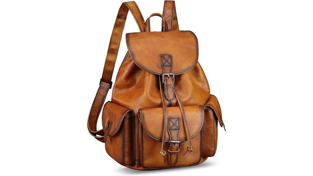 genuine leather backpack