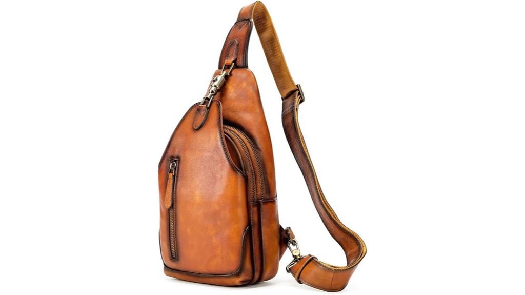 genuine leather crossbody bag