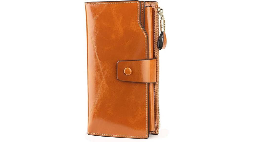 genuine leather rfid wallet