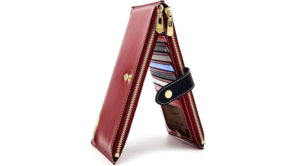 genuine leather rfid wallet