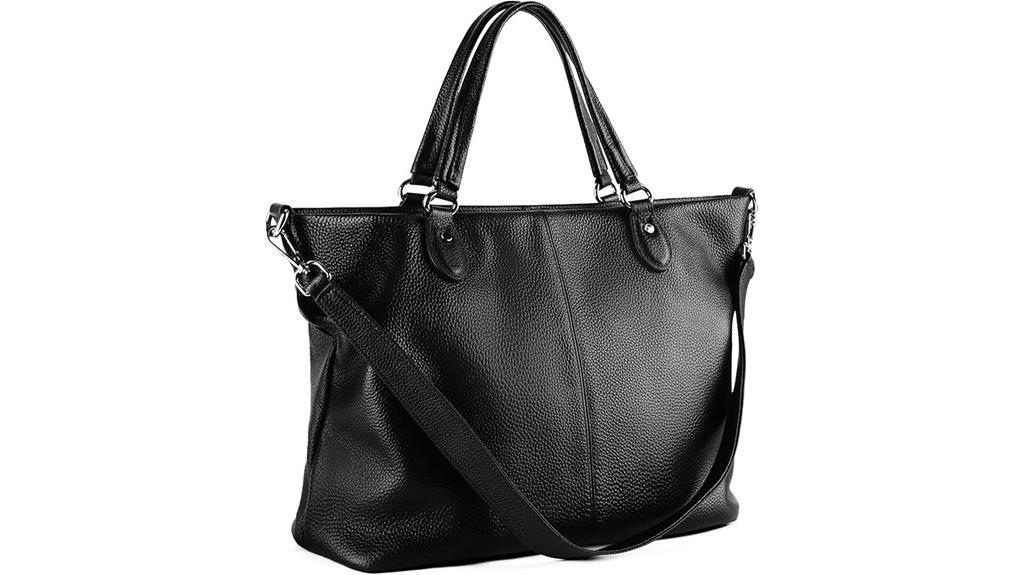 genuine leather tote bag