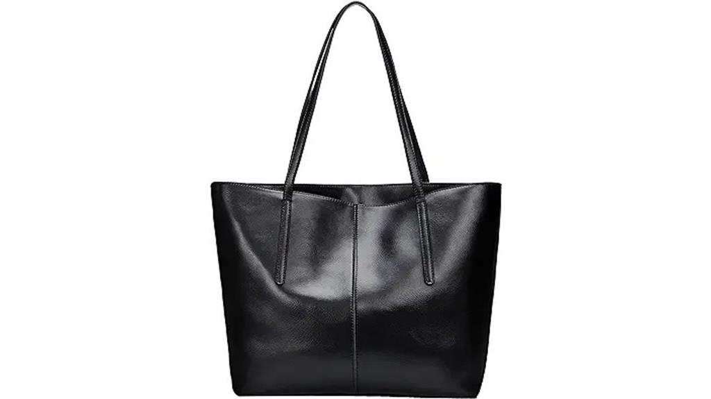 genuine leather tote bag
