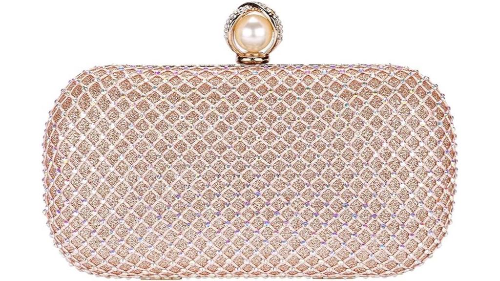 glittery women s clutch purse