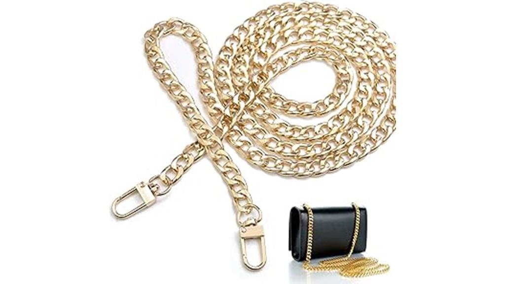 gold purse chain with buckles