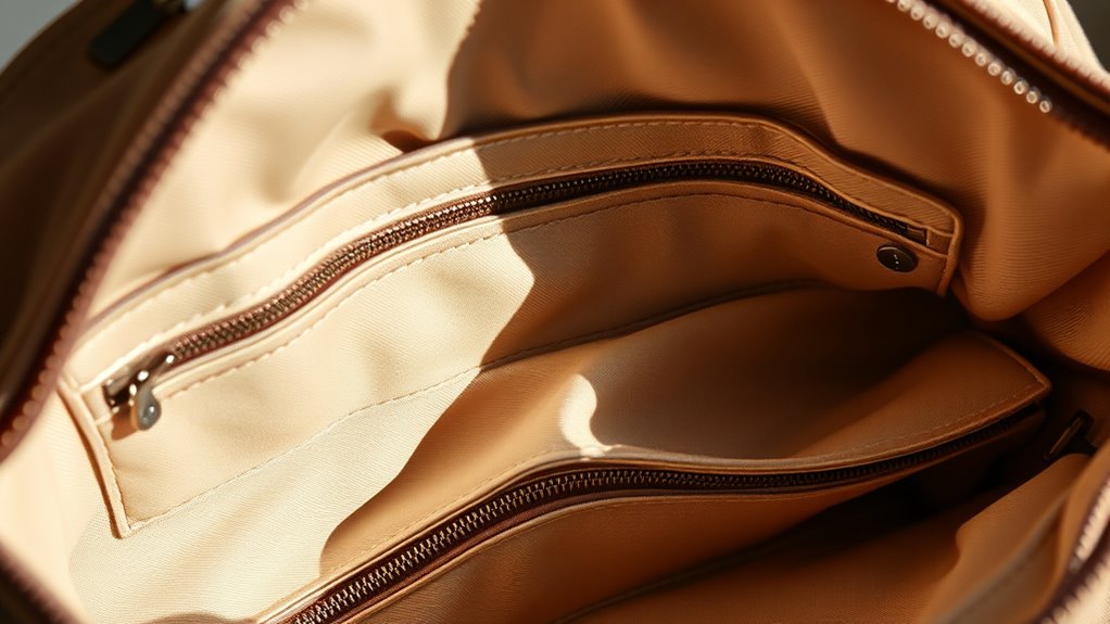 hidden pockets for organization