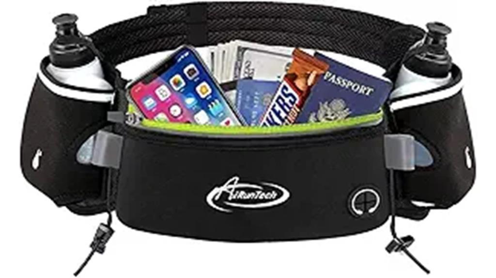 hydration running belt with bottle