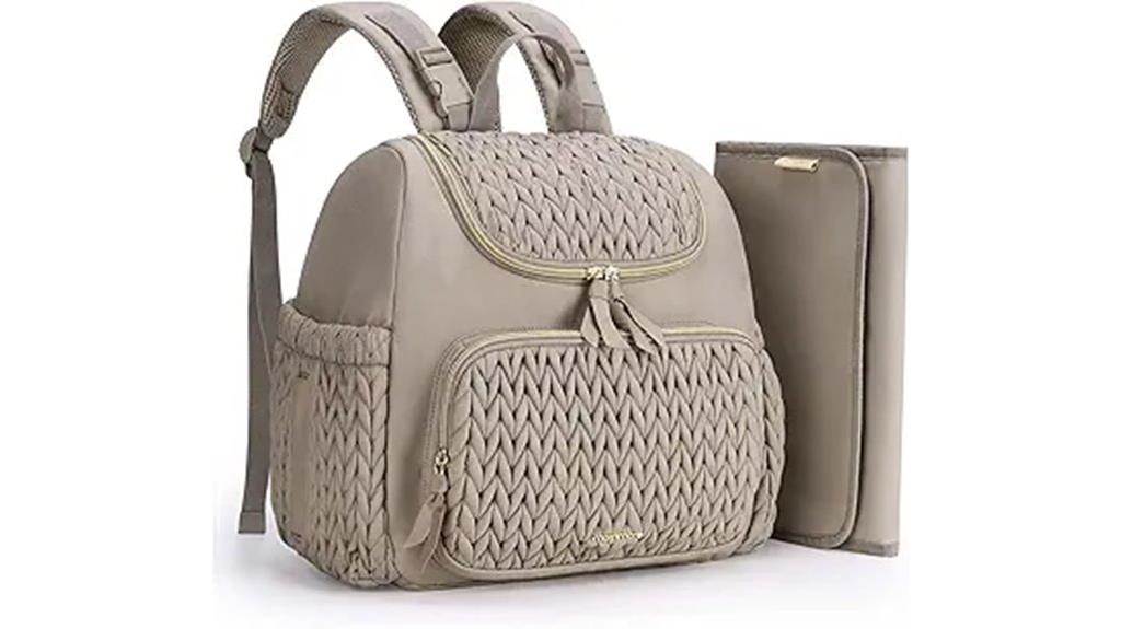 insulated pockets diaper backpack