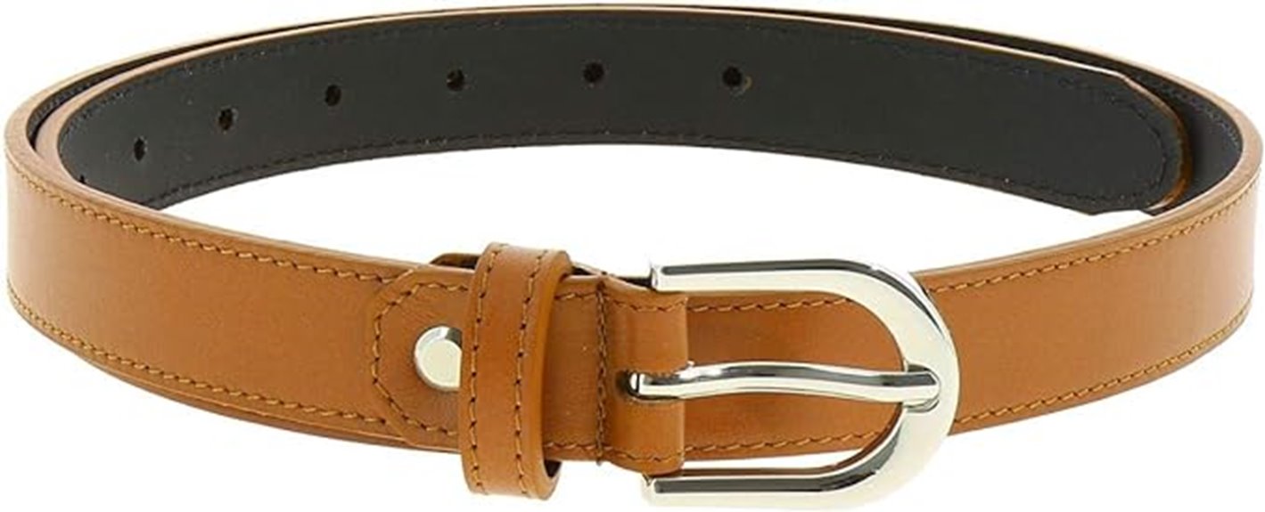 italian leather luna belt