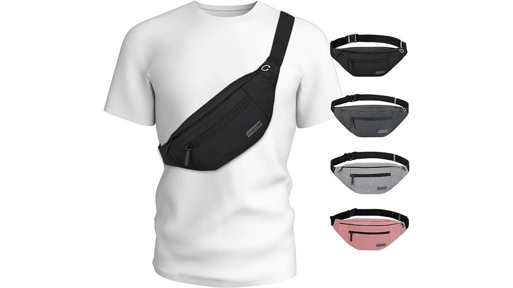 large crossbody with four zippers
