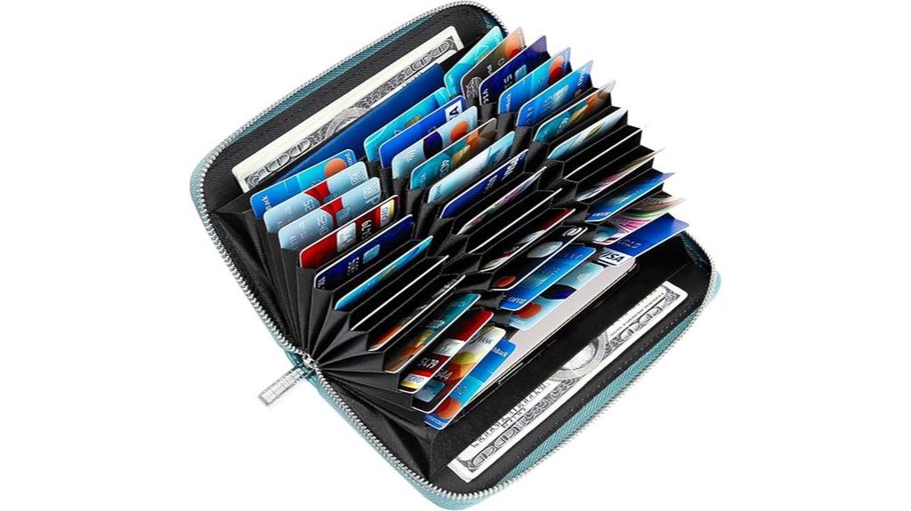 large rfid leather wallet