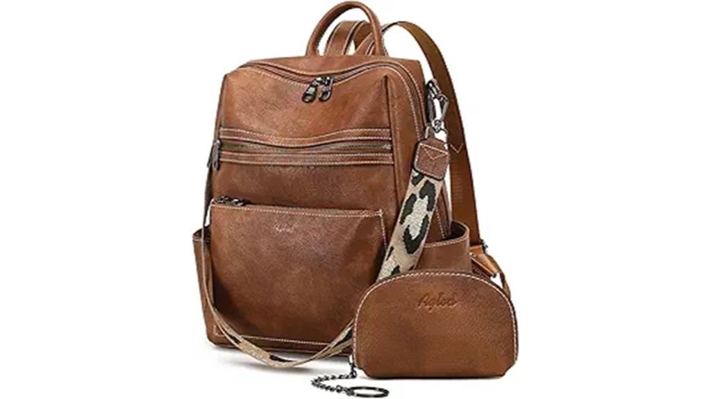 leather designer women s backpack
