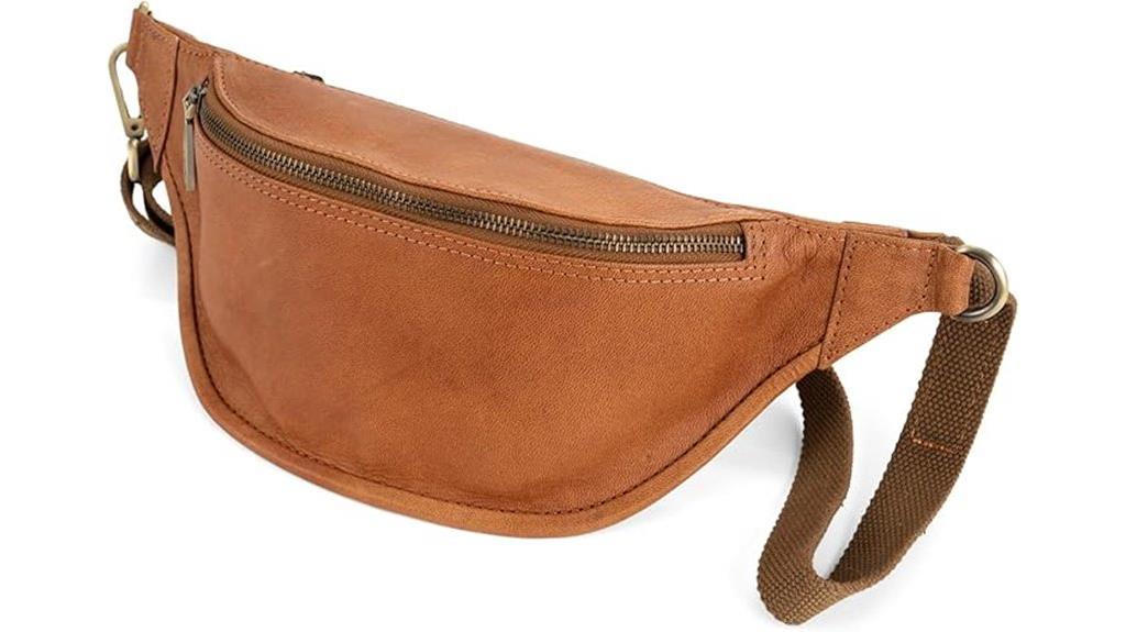 leather fanny pack with crossbody