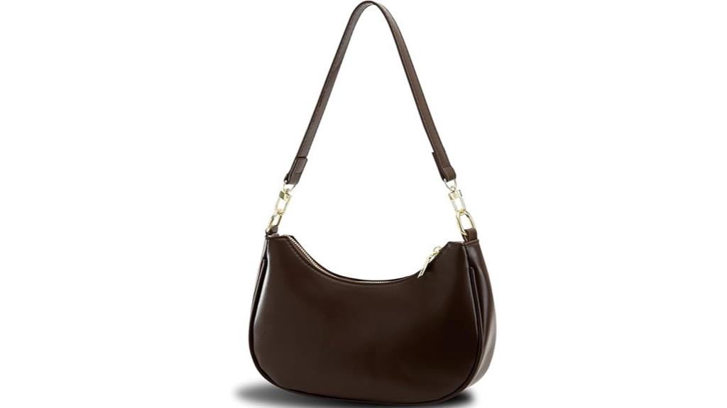 leather hobo shoulder bag