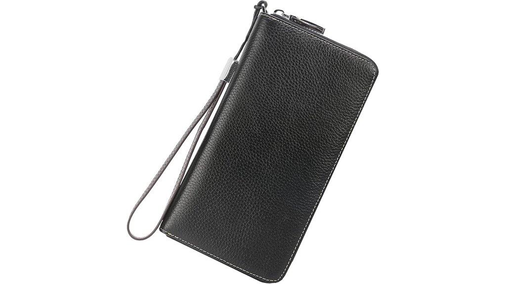 leather rfid wallet clutch