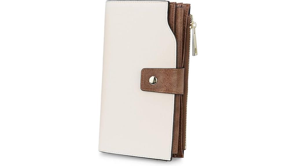leather rfid wallet with phone