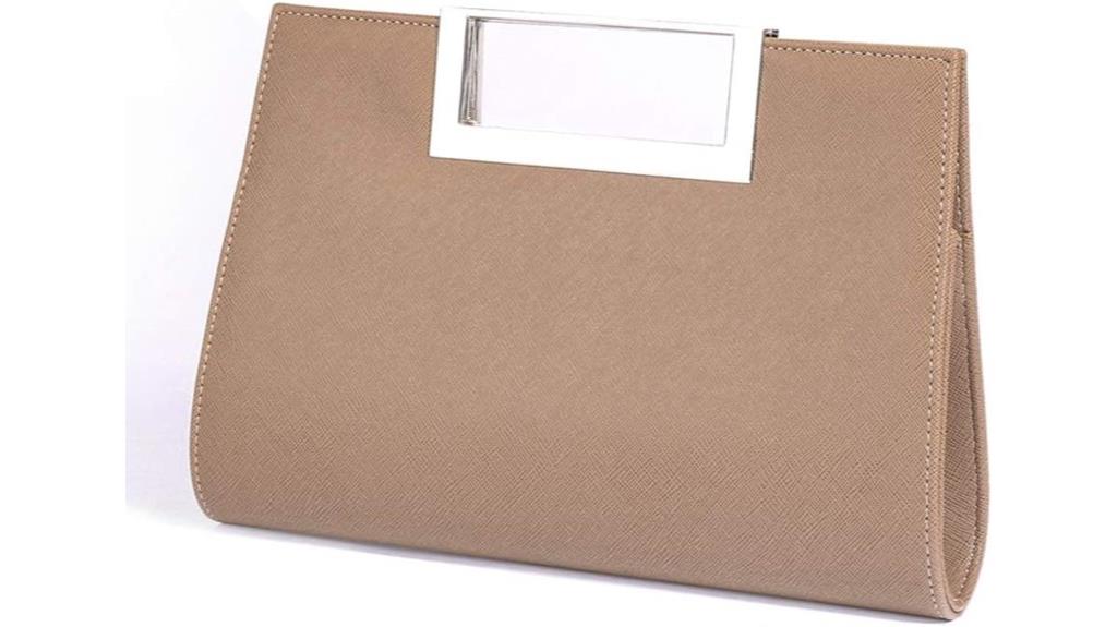 leather straw clutch purse
