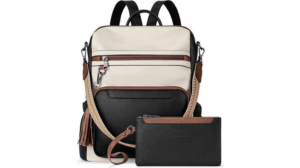 leather travel backpack