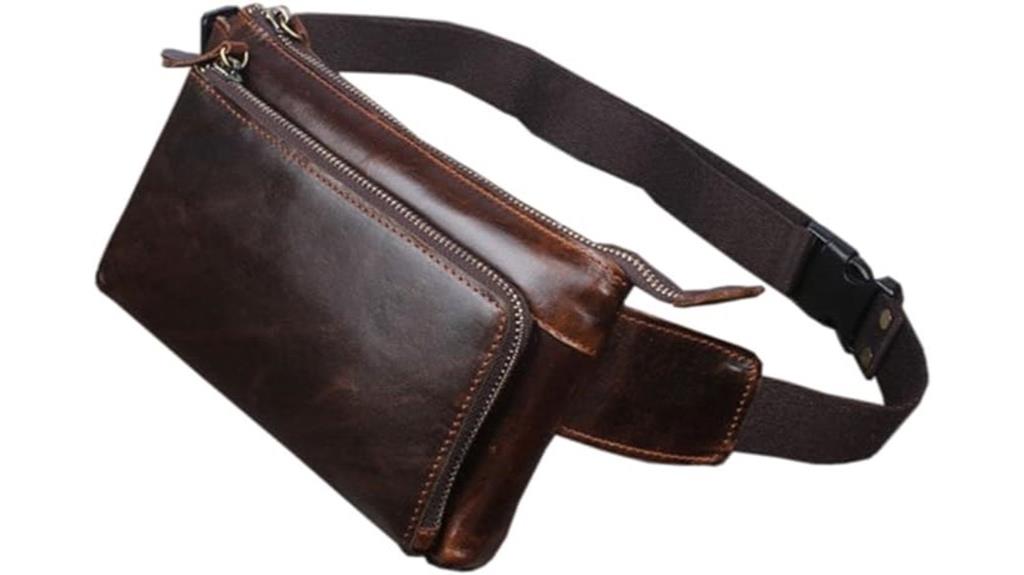 leather waist bag