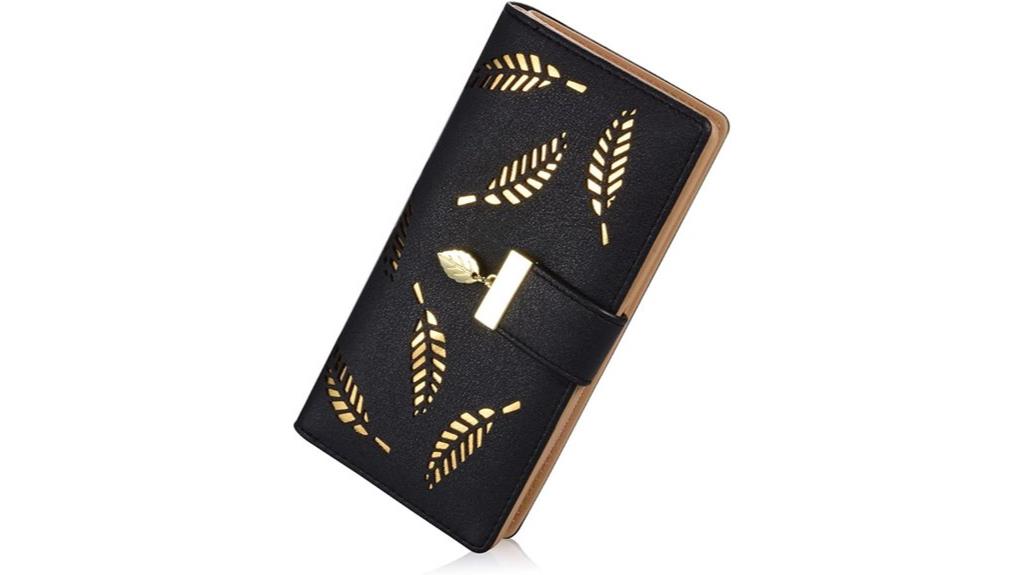 leather wallet zipper closure
