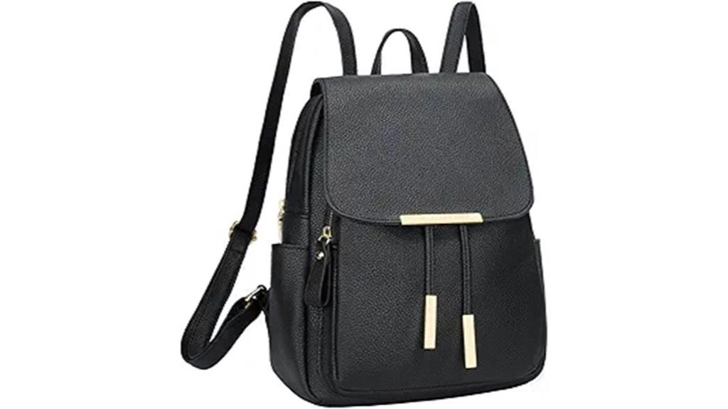 leather women s backpack purse
