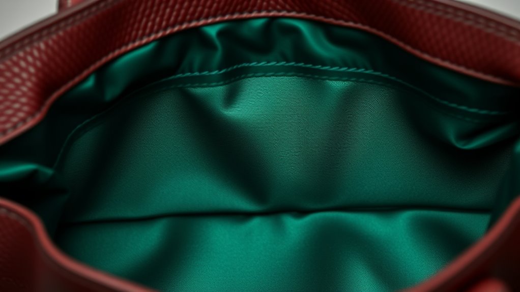 lining enhances bag aesthetics