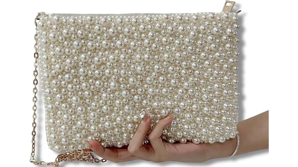 luxury glitter beaded purse
