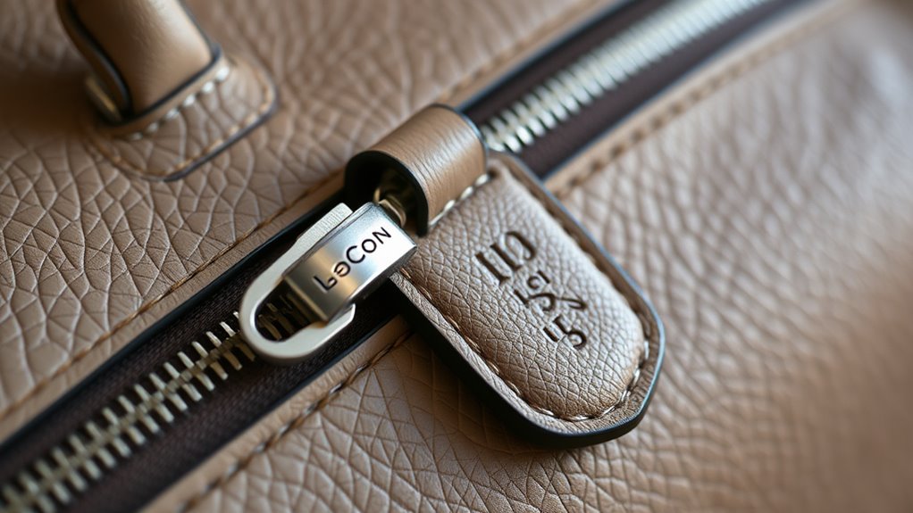 maintain zipper for security