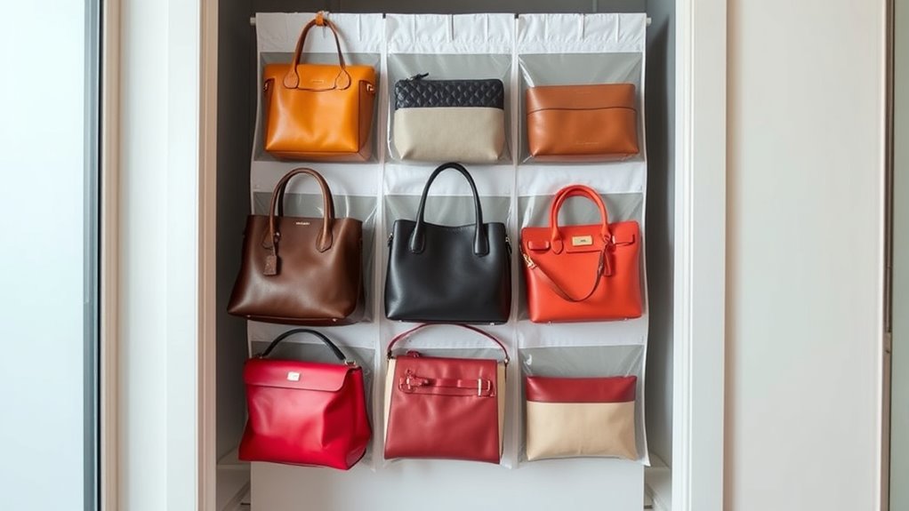 maximize handbag storage space
