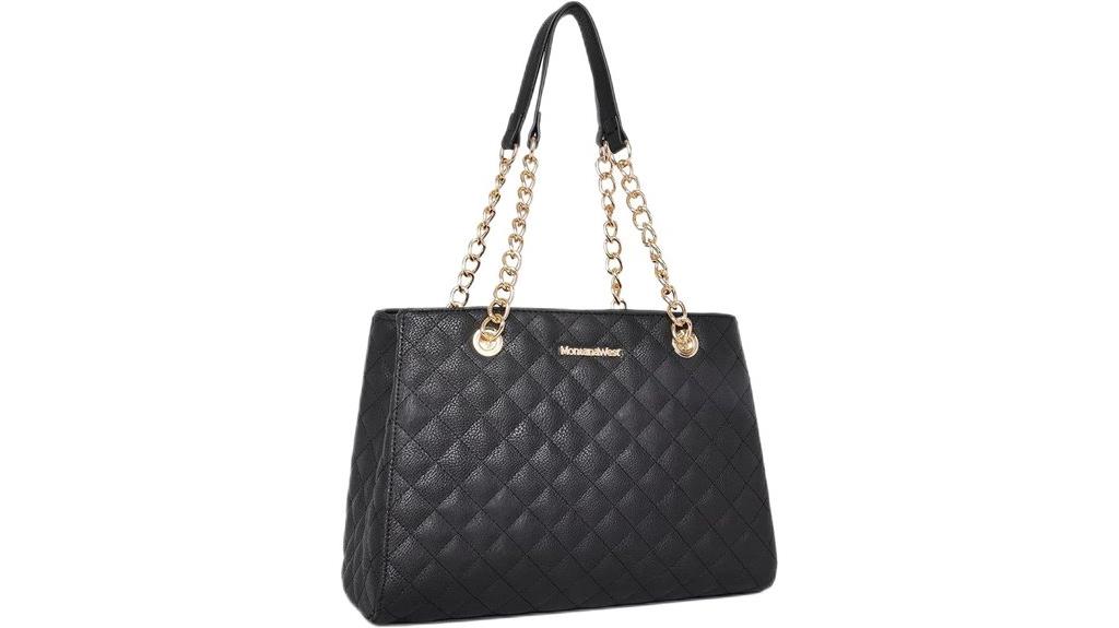 medium quilted tote bag