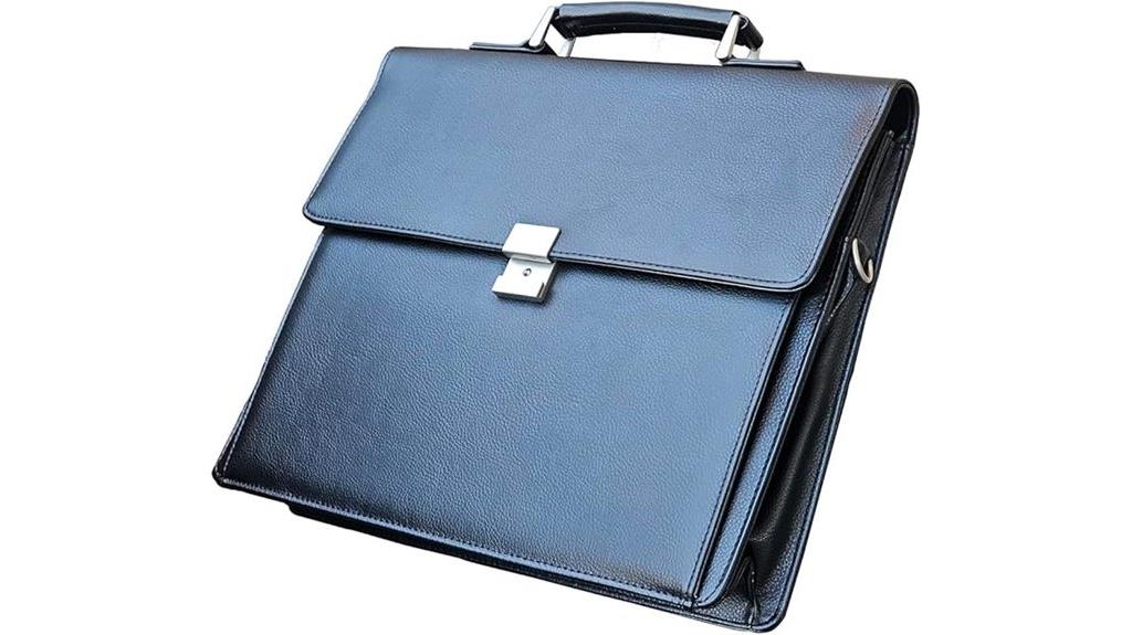 men s leather business briefcase