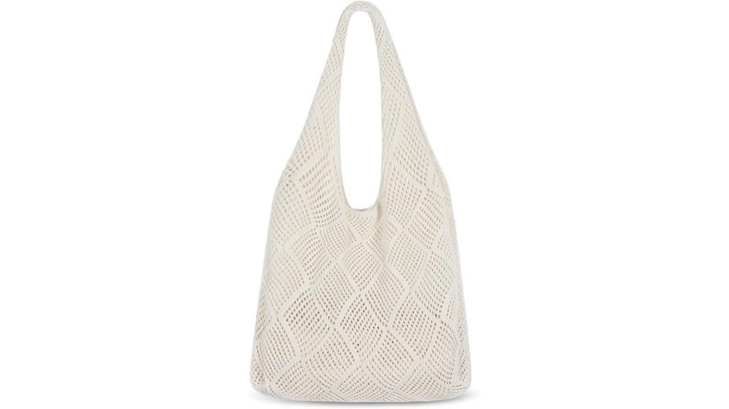 mesh knit summer tote