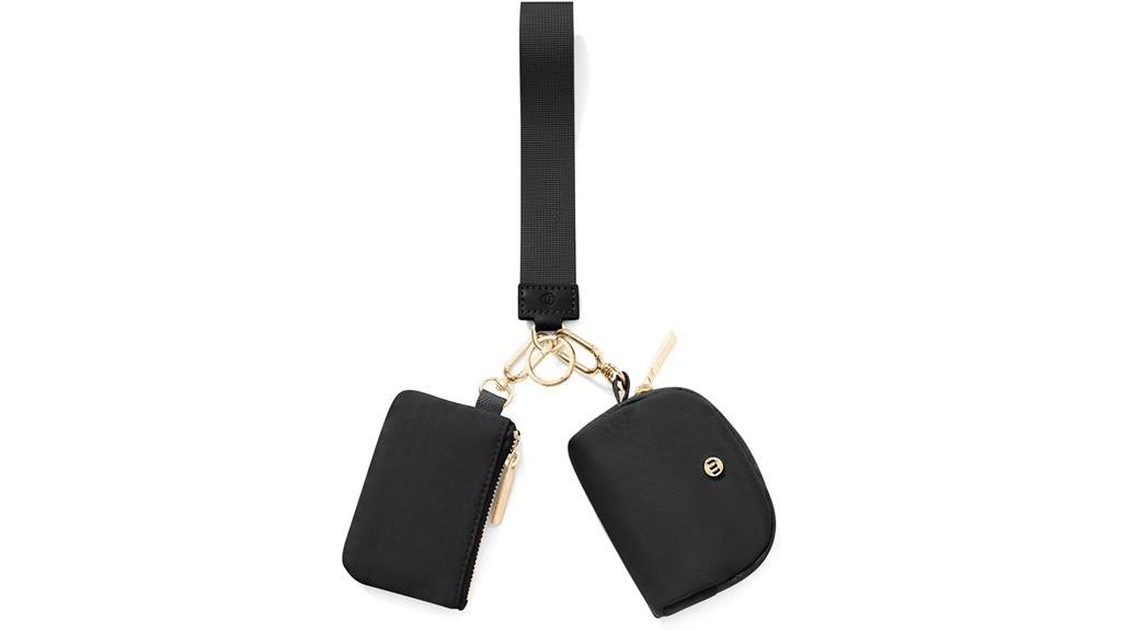 mini zip wristlet wallet