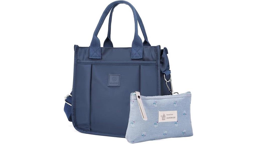 mini zipper multi pocket tote