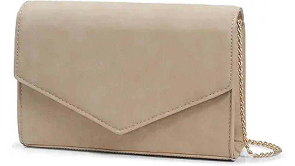 minimal faux leather clutch