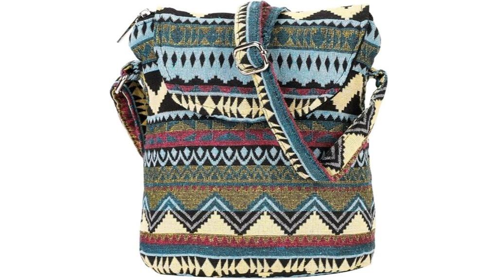 multi pocket travel shoulder bag