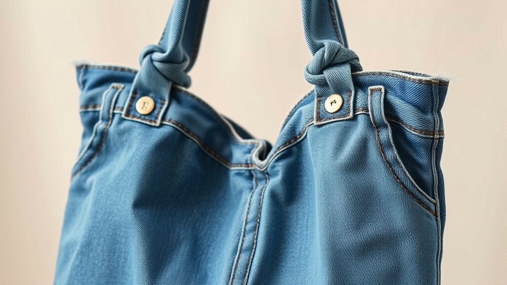 no sew denim handles