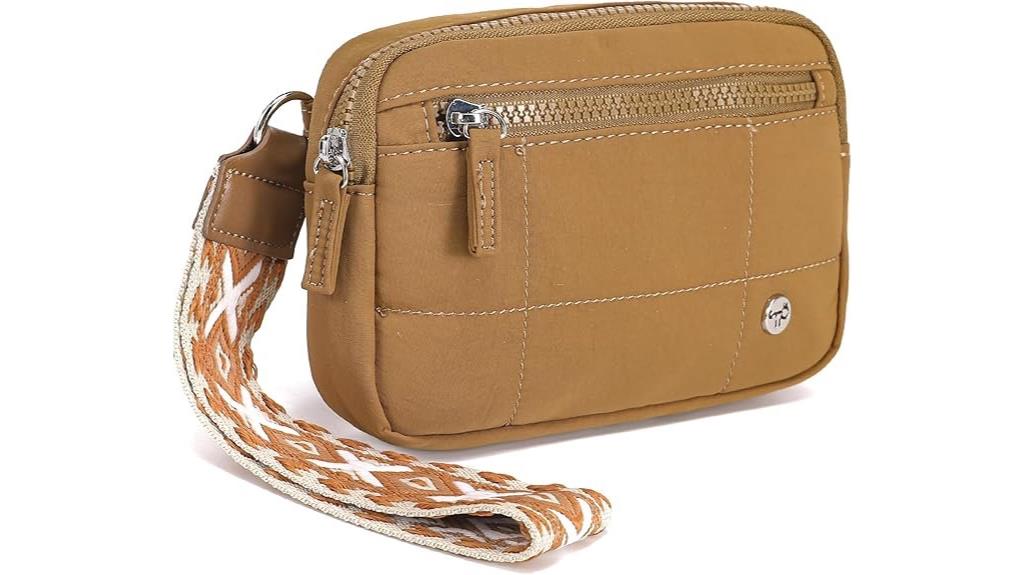 nylon women s wristlet wallet