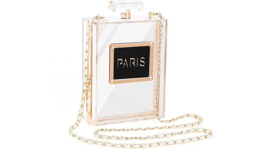 paris perfume shaped purse