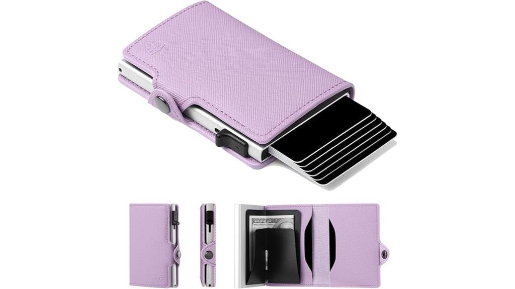 pink rfid blocking wallet