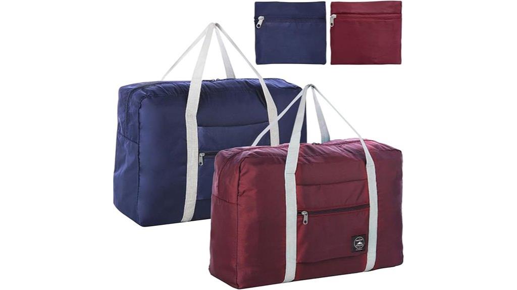 portable dual compartment duffel bags