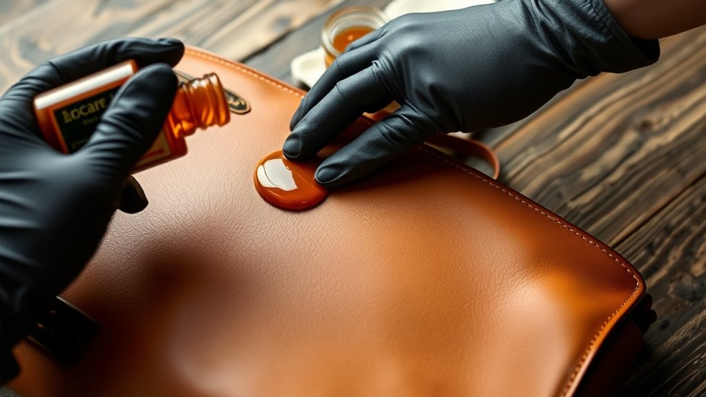 proper leather conditioning technique