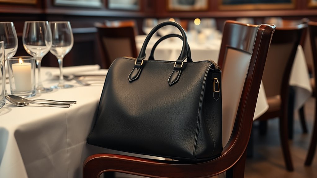 proper purse placement etiquette