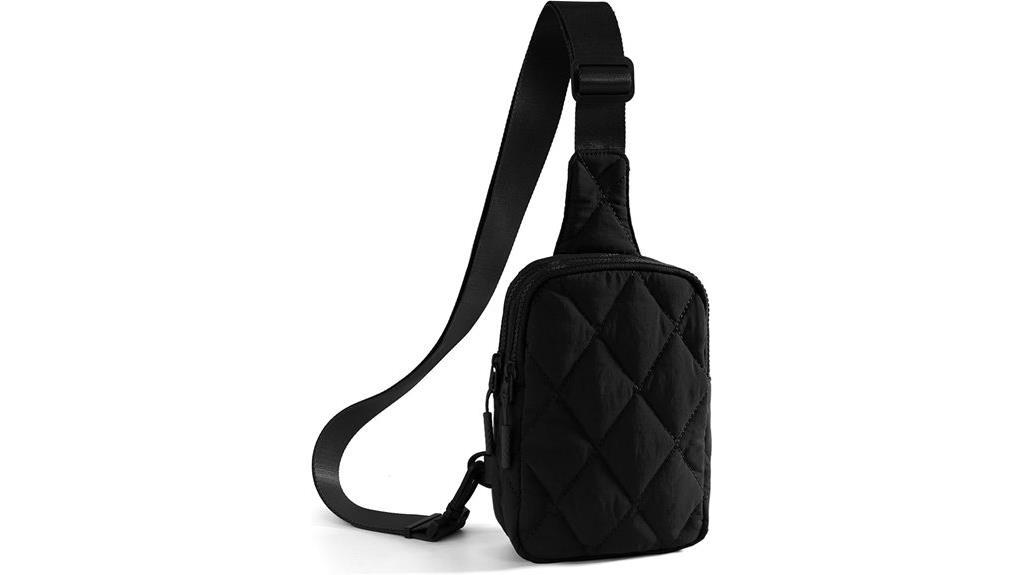 quilted puffer crossbody bag